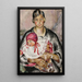 Moeder met kind - Nina Aleksandrowicz — ingelijst kunstwerk aan de muur