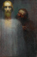 La trahison du Christ - Noel Quintavalle — ingelijst kunstwerk aan de muur