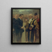Sir George Broadbridge painting, Lord Mayor of London, shaking hands with Mr. Raymond Laurent, President of the City Council - Noël Dorville — framed artwork on a wall
