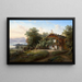 van Ferme au lac de Starnberg - Noël de Fréville — ingelijst kunstwerk aan de muur