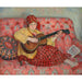 Reproductie van het schilderij Nono met Gitaar - Henri Lebasque
