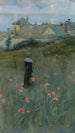 Klaprozen - Norman Garstin — weergave van het kunstwerk