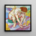 nieuw met een kat - Franz Marc — ingelijst kunstwerk aan de muur
