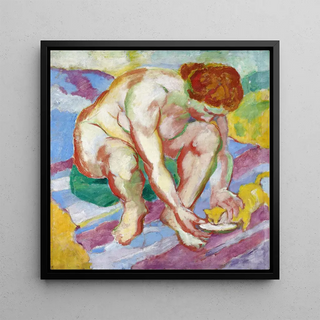Nu avec un chat - Franz Marc