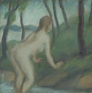 Nu dans le paysage - Gyula Derkovits