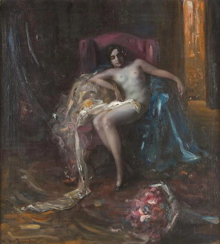 Nu féminin dans un fauteuil - Arnulf De Boucher