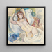 Nude on a sofa - Jules Pascin — framed artwork on a wall