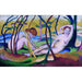 Reproductie van het schilderij Nus onder de bomen - Franz Marc