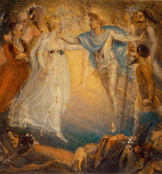 Oberon et Titania de Le Songe d'une nuit d'été Acte IV Scène i - Thomas Stothard