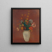 Bloemstuk in een Chinese vaas - Odilon Redon — ingelijst kunstwerk aan de muur