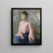 Portret van Miss Jeanne Chane - Odilon Redon — ingelijst kunstwerk aan de muur