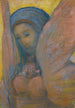 Sphinx - Odilon Redon — weergave van het kunstwerk