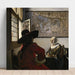 Reproductie van het schilderij Officier en lachend meisje - Johannes Vermeer