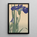 Iris Blue Painting - Ohara Koson — framed artwork on a wall