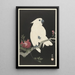 Cacatoès et grenade - Ohara Koson — framed artwork on a wall