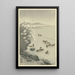 Ducks in Water - Ohara Koson — framed artwork on a wall