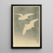 Aigrettes en vol - Ohara Koson — framed artwork on a wall