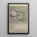Owl medium-owl in a ginkgo - Ohara Koson — framed artwork on a wall