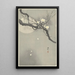 Plum Blossom and Full Moon - Ohara Koson — framed artwork on a wall