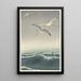 Three Seagulls - Ohara Koson — framed artwork on a wall
