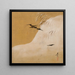 Birds in the Snow - Shibata Zeshin — framed artwork on a wall