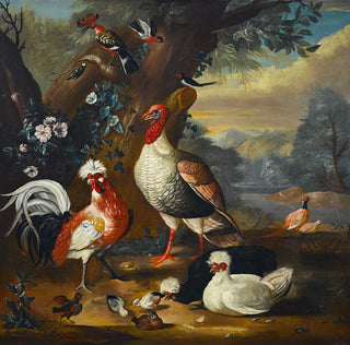 Oiseaux dans un paysage - Pieter Casteels III