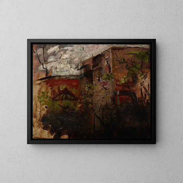 Gebouwen II - Olga Boznańska — ingelijst kunstwerk aan de muur