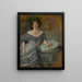 Portrait of Elza Krauze - Olga Boznańska — framed artwork on a wall