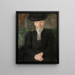 Portrait of Mademoiselle Deuringer - Olga Boznańska — framed artwork on a wall