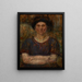 Portrait of Mrs. Bankiewicz - Olga Boznańska — framed artwork on a wall