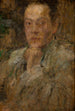 Portret van de beeldhouwer Stefan Zbigniewicz - Olga Boznańska — weergave van het kunstwerk