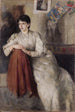 Portret van Zofia Federowicz - Olga Boznańska — weergave van het kunstwerk
