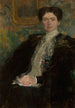 Portrait painting of Zofia Kirkor-Kiedro née Grabska 1872-1952 - Olga Boznańska — artwork view