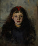 portret van een meisje, Zofia Sokoowska - Olga Boznanska — weergave van het kunstwerk