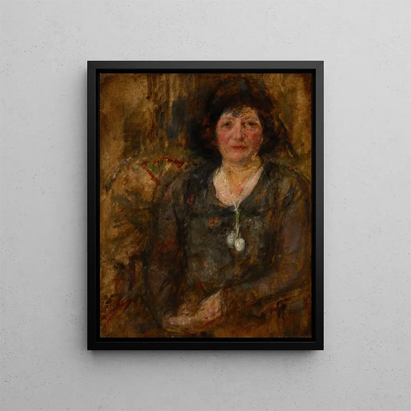 Olga Boznanska - Portrait of a Lady with a Necklace.webp