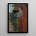 Portrait d'une femme - Olga Boznańska — ingelijst kunstwerk aan de muur