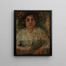Portrait of an elderly lady - Olga Boznańska — framed artwork on a wall