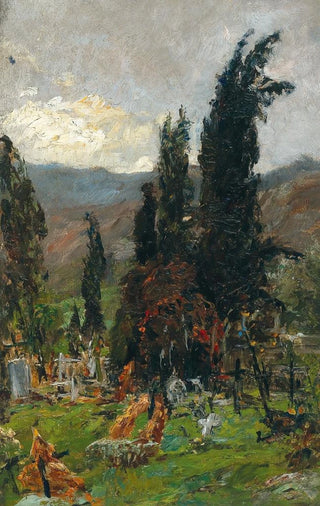 Olga WisingerFlorian - View of a cemetery at dusk.webp