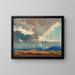 Storm op een westers landschap - Oliver Dennett Grover — ingelijst kunstwerk aan de muur