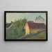 Huizen aan de Zon - Oluf Wold-Torne — ingelijst kunstwerk aan de muur