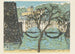 Nijubashi - Onchi Kōshirō — weergave van het kunstwerk