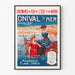 Onival-sur-Mer | vintage poster — framed artwork on a wall