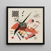 Orange Painting - Wassily Kandinsky — framed artwork on a wall