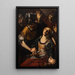 De dood van Lucretius - Orazio Borgianni — ingelijst kunstwerk aan de muur