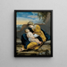 van het Madonna en Kind in een landschap - Orazio Gentileschi — ingelijst kunstwerk aan de muur