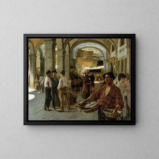 Oscar Bjrck - A Venetian Covered Market.webp