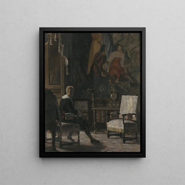 Oscar Bjrck - Gripsholm Palace interior from the Kings bedchamber.webp