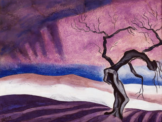 La Mort - Oscar Bluemner — weergave van het kunstwerk