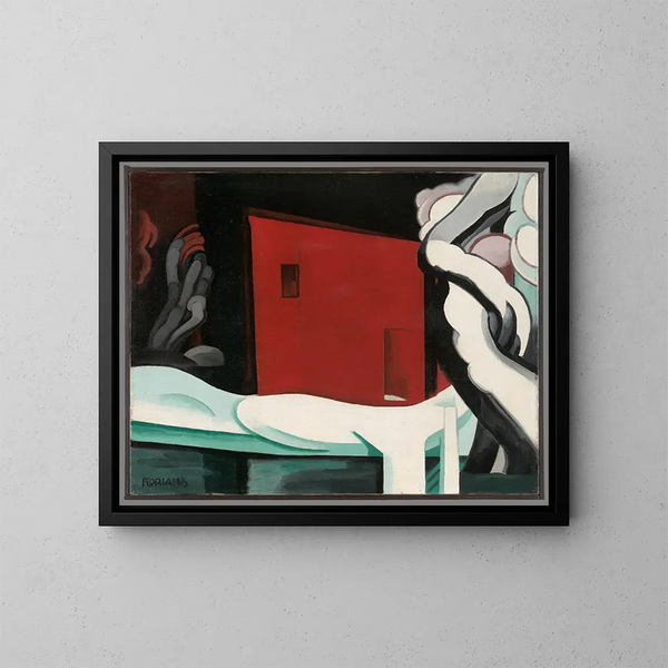 Neige et éclat - Oscar Bluemner — ingelijst kunstwerk aan de muur