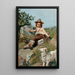 L'Enfance de Giotto - Oscar Pereira da Silva — ingelijst kunstwerk aan de muur